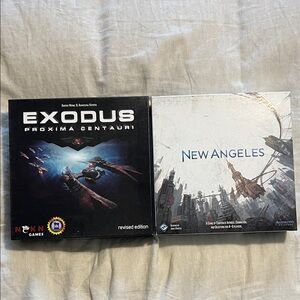 Exodus Proxima Centauri and New Angeles Board Games